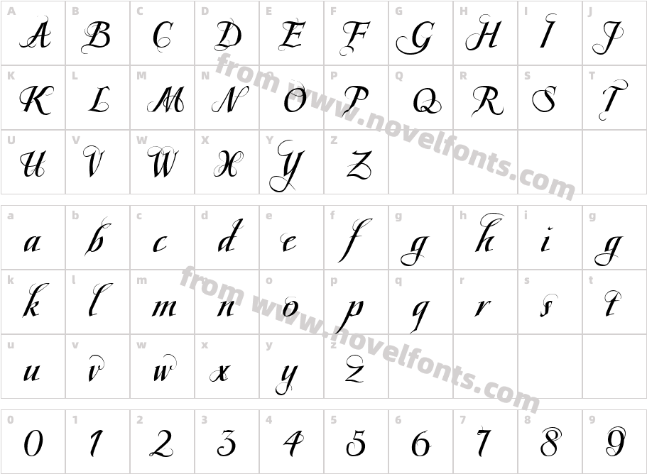 Scriptissimo Forte Swirls MiddleCharacter Map