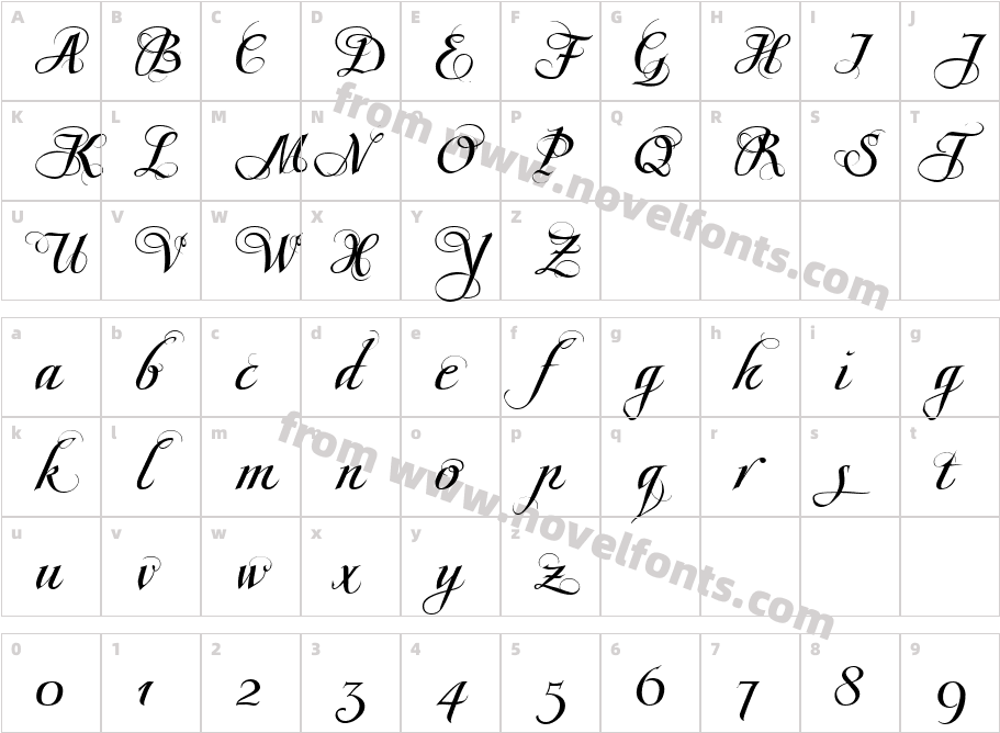 Scriptissimo Forte Swirls StartCharacter Map