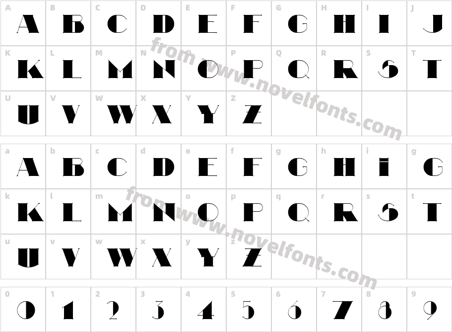 Searsucker BoldCharacter Map