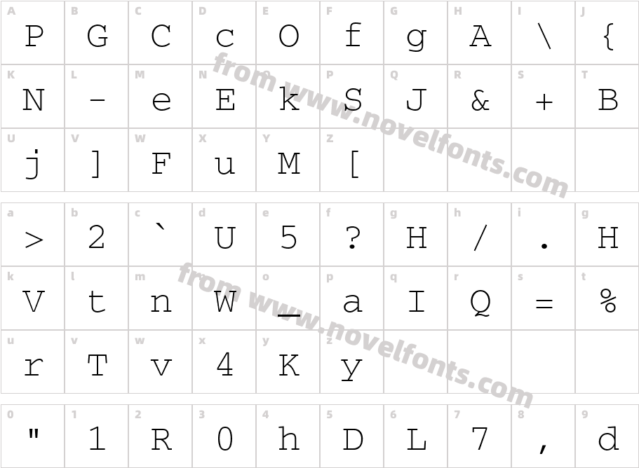 Secret CodeCharacter Map