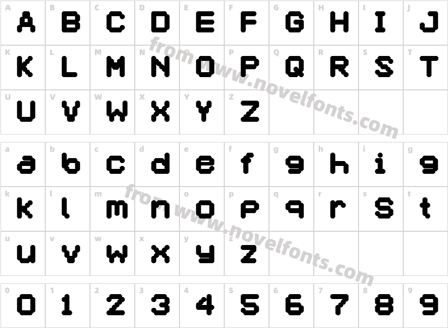 Selector BoldCharacter Map