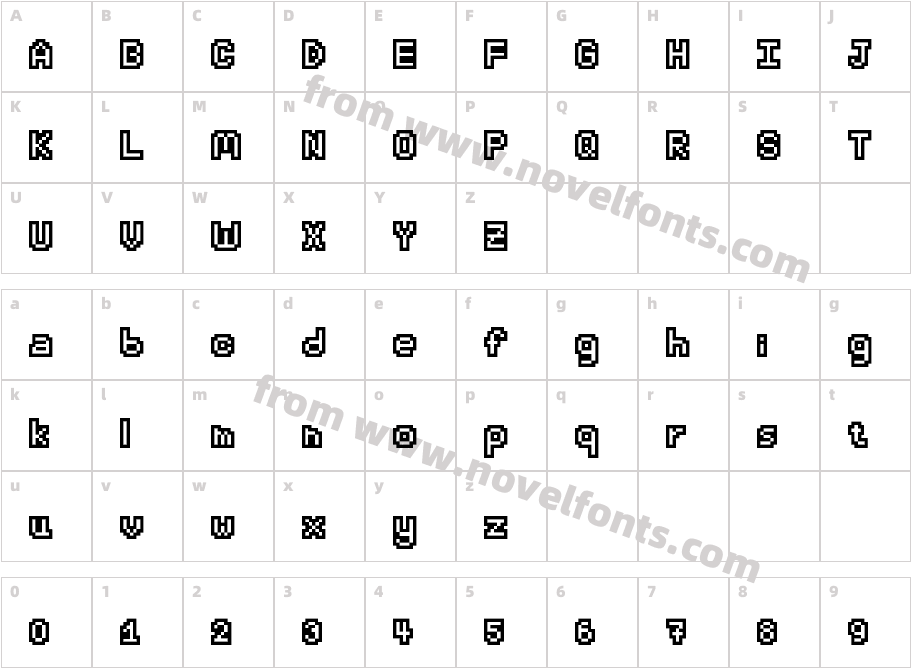 Brandi Alexander Outline RegularCharacter Map