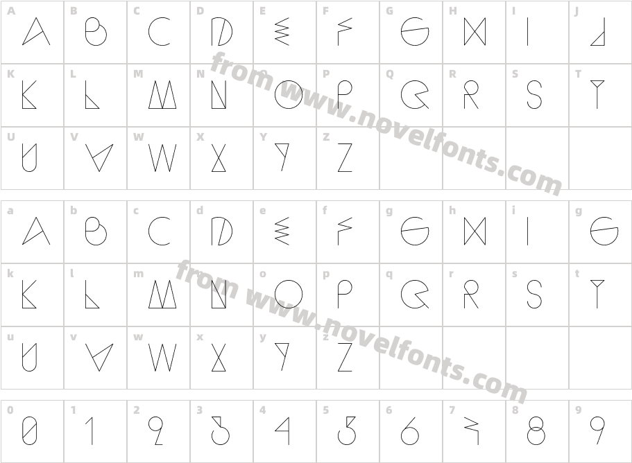 Sequi LightCharacter Map