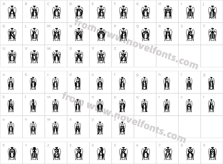 Seraph BoldCharacter Map