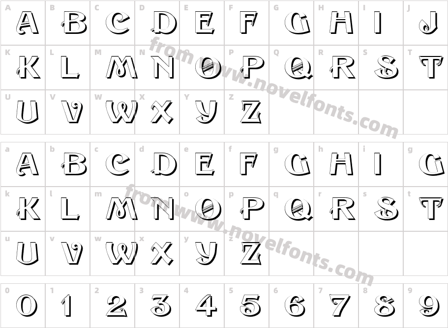 Sesame ShadowCharacter Map