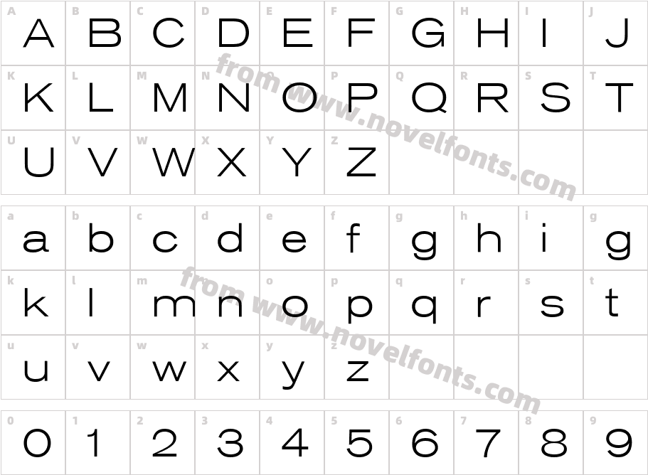 Sh Ad_ Grotesk_ Light Ext NorCharacter Map