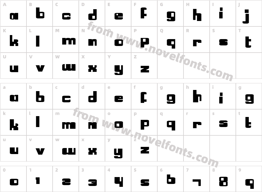 Sha La LaCharacter Map