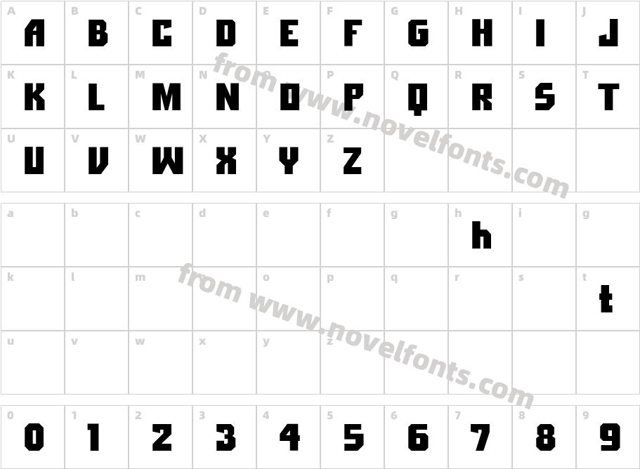 Shaft PlainCharacter Map