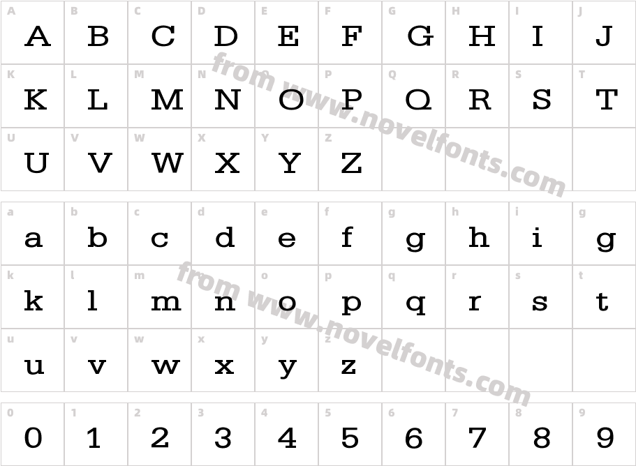 Shape MediumCharacter Map