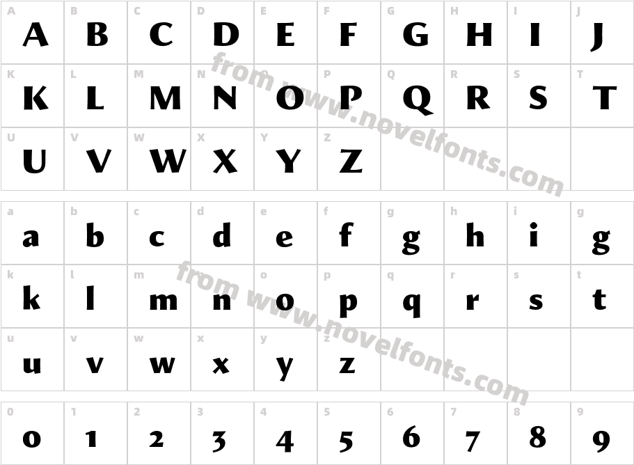 Shell Sans BlackCharacter Map