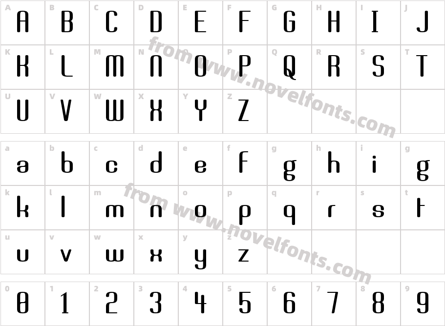 BrassiereCharacter Map