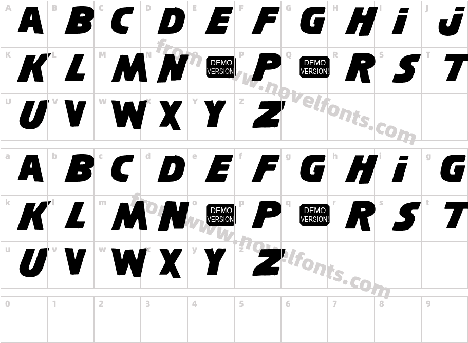 Shining NFI DemoCharacter Map