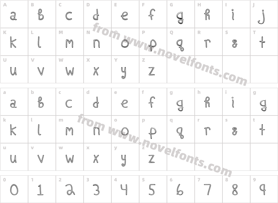 Ships In The Night ( Outline) RegularCharacter Map