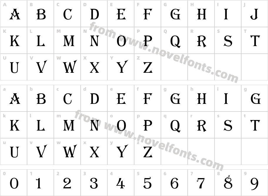 702-CAI978Character Map