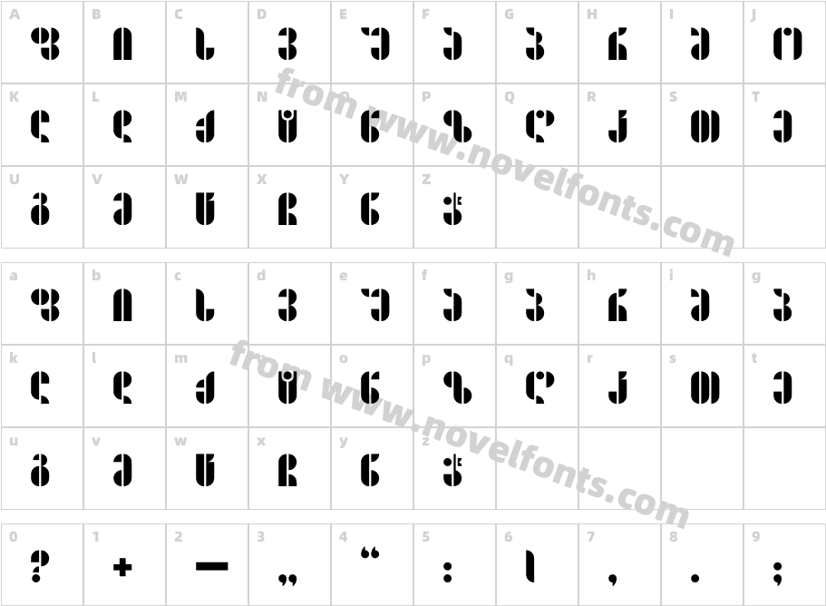 Shirimi NormalCharacter Map