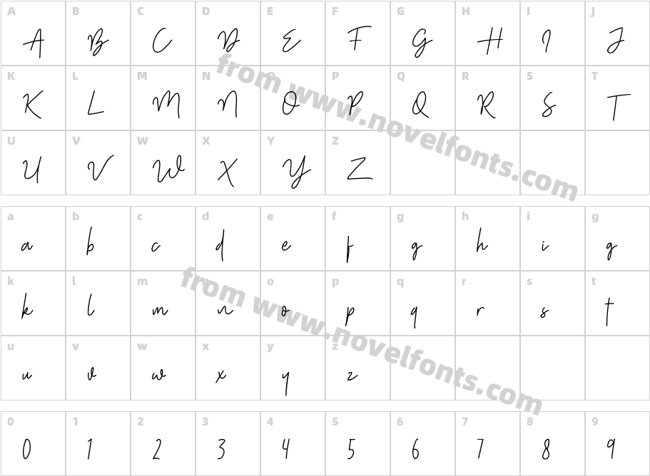 Shutter Stone StandardCharacter Map