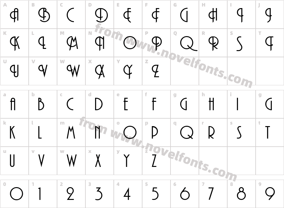 704-CAI978Character Map