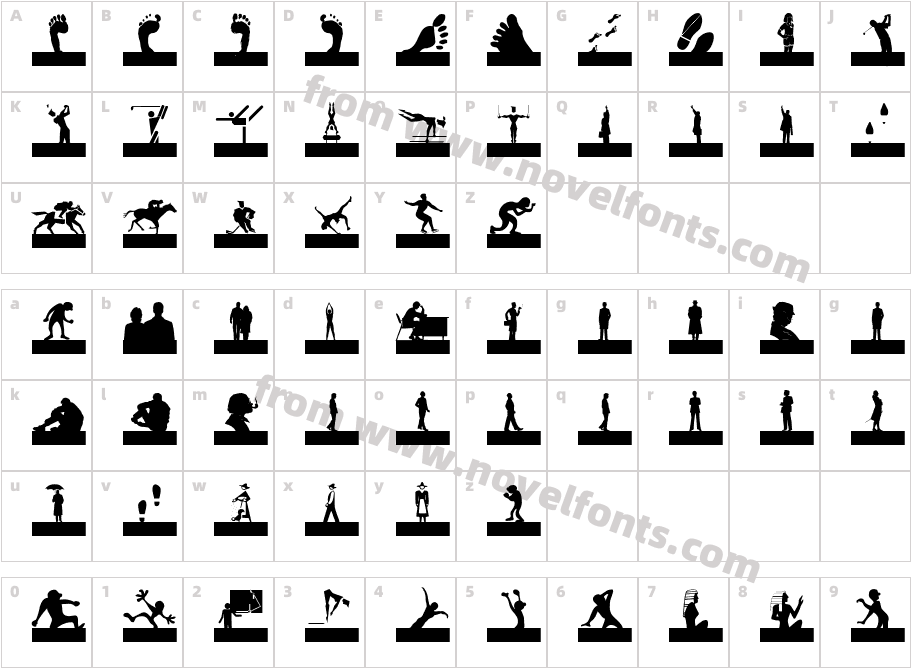 Silhouettes SocledCharacter Map