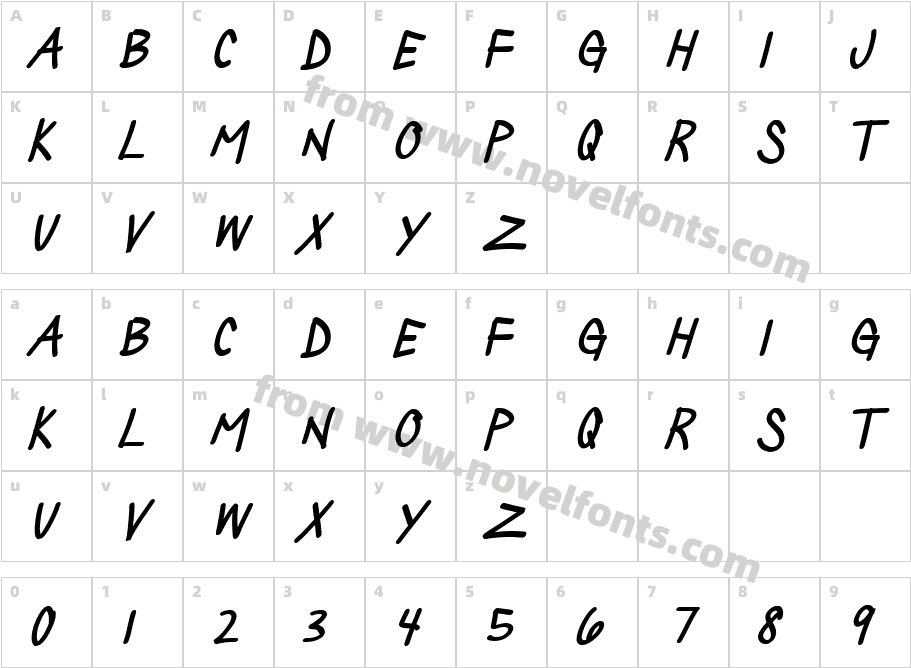 Silly Games Bold ItalicCharacter Map