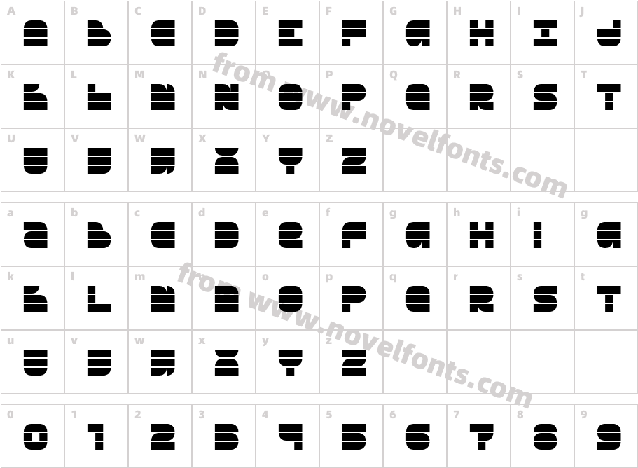 Breakbeat BTNCharacter Map