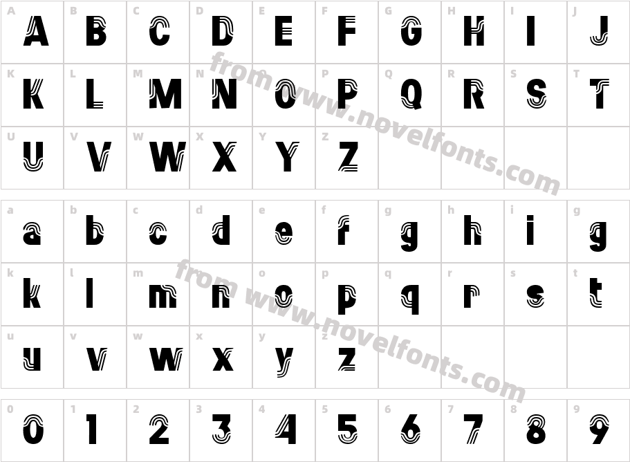 SimonCharacter Map