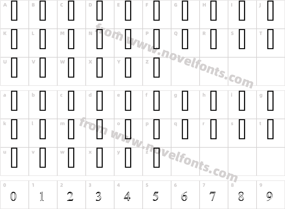 Simple Outline PatCharacter Map