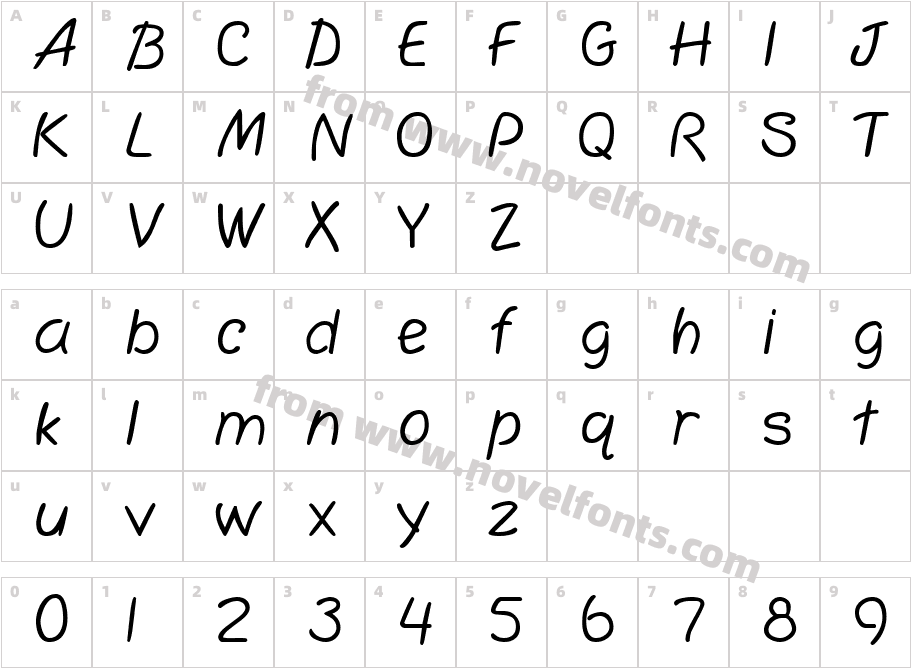 Simplicity Medium RegularSWFTECharacter Map