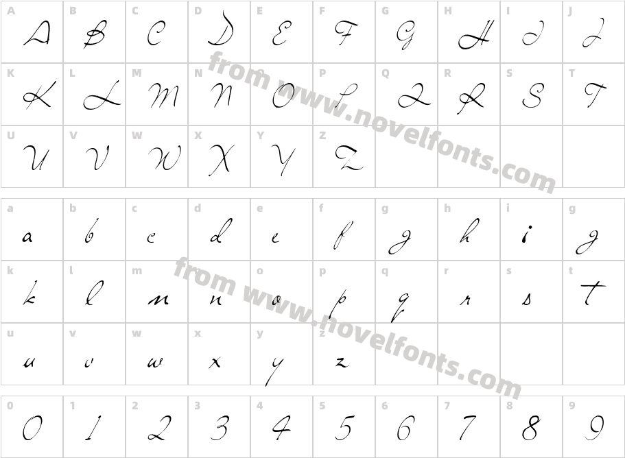 Sing OutCharacter Map