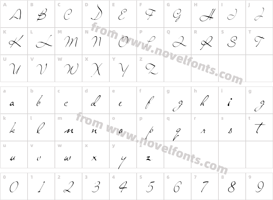 Sing Regular ttnormCharacter Map