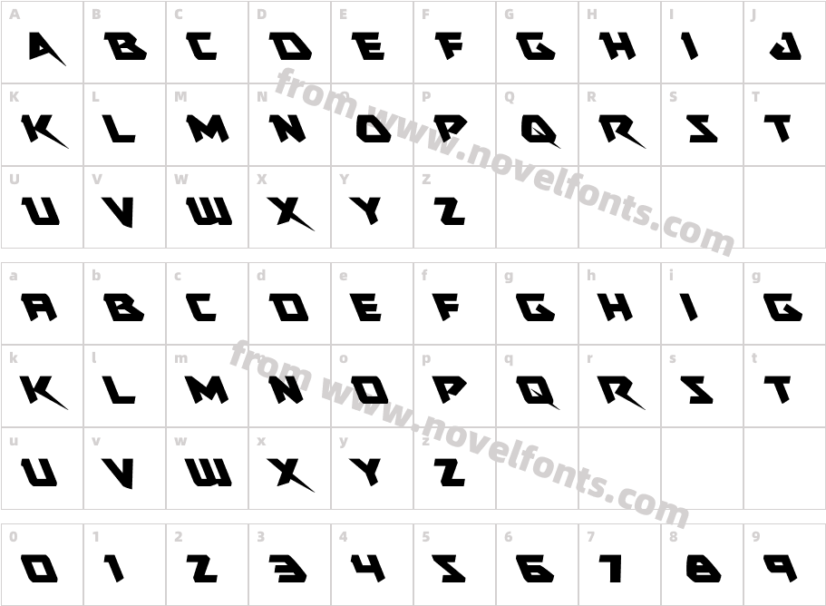 Skirmisher LeftalicCharacter Map