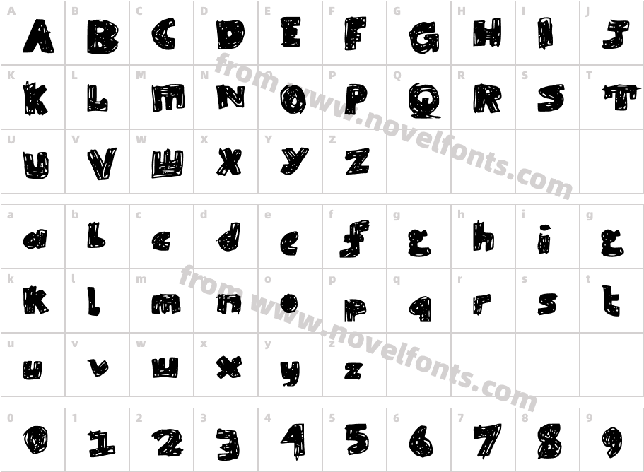 Skribble Black BlackCharacter Map