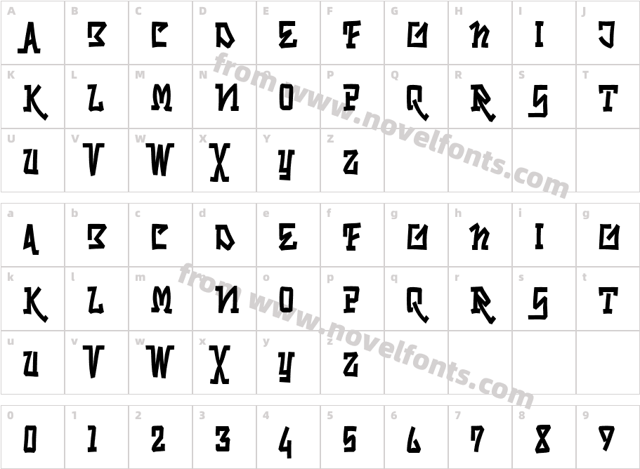 SkrybylrrCharacter Map