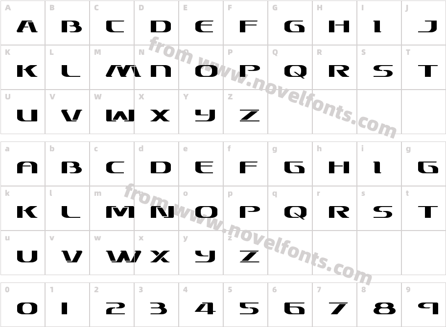 Sky Marshal ExpandedCharacter Map