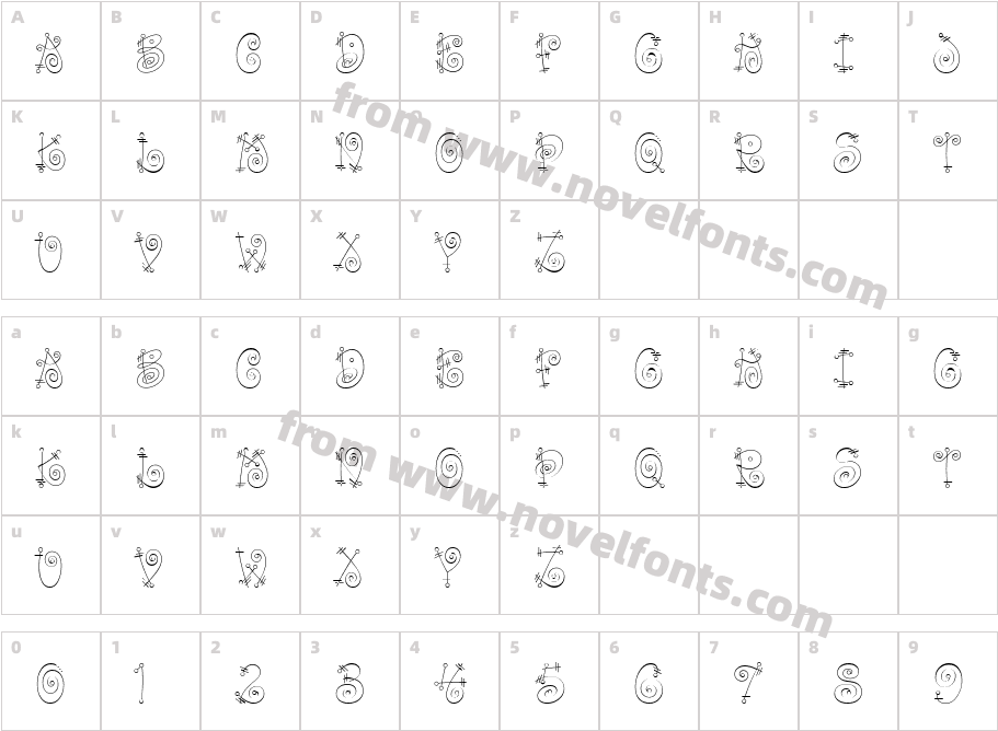 711-CAI978Character Map