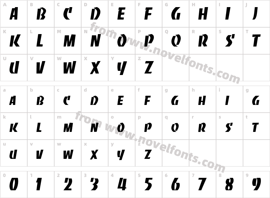 Slabye BeckerCharacter Map