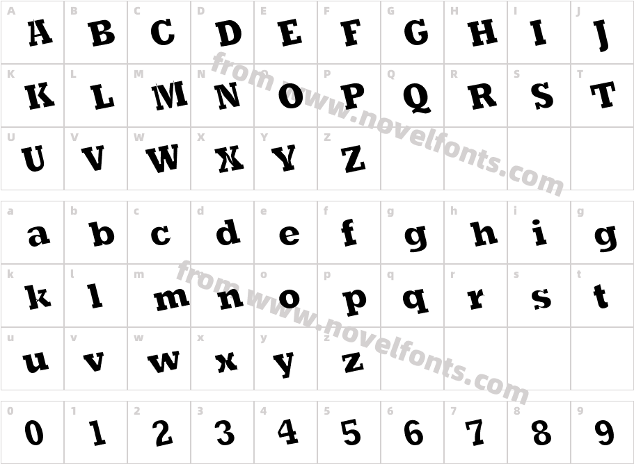 Slant Six A NormalCharacter Map