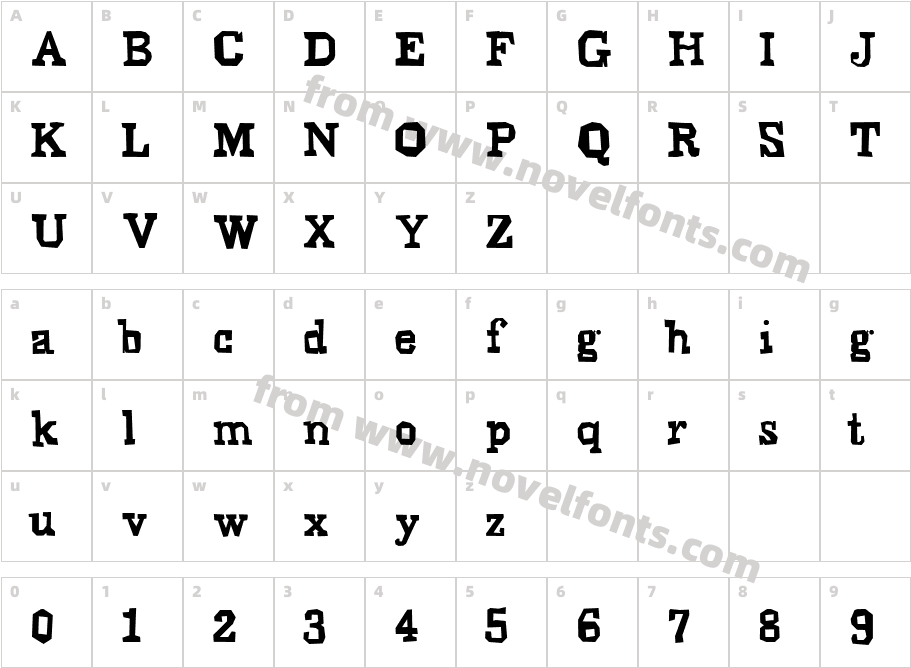 SlavaboCharacter Map