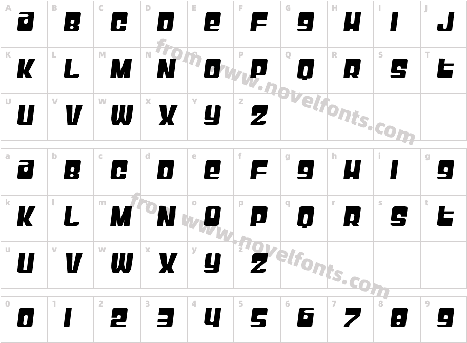 SlickdawgCharacter Map