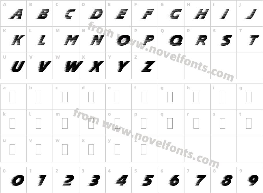 Slipstream PlainCharacter Map