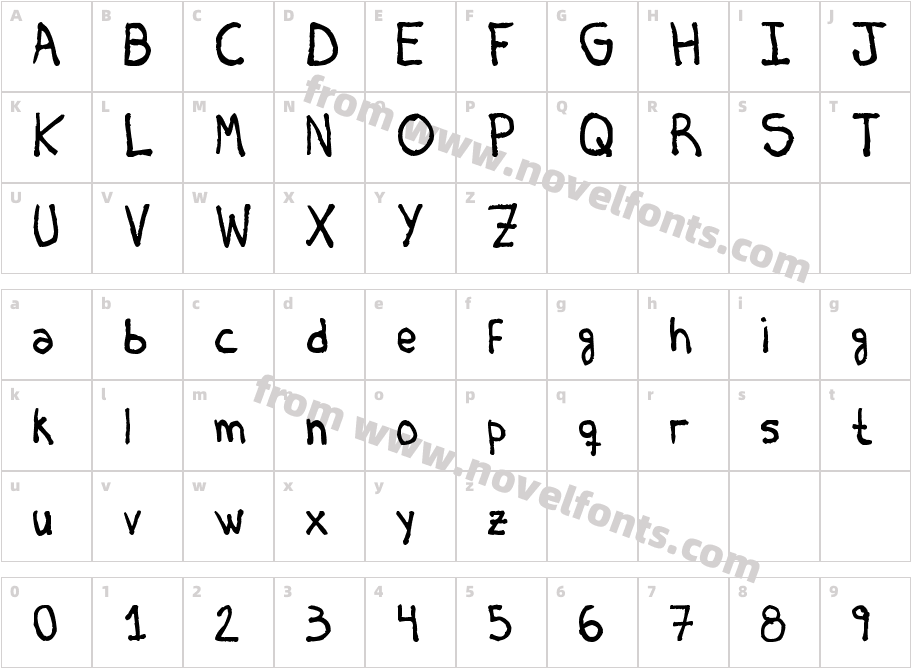 Briasco RusticCharacter Map