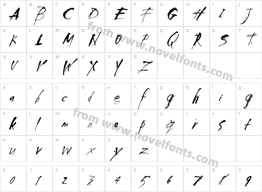 Smack PlainCharacter Map