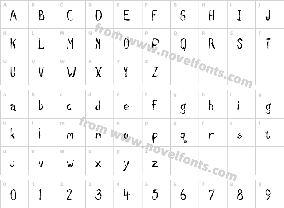 SmockCharacter Map