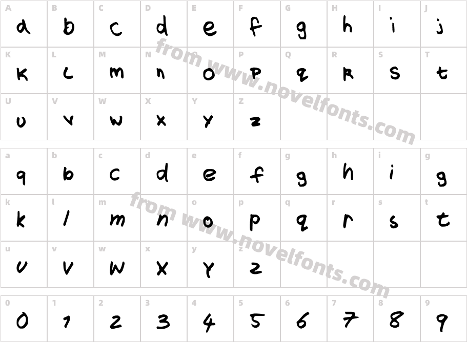 SnoffalternateCharacter Map