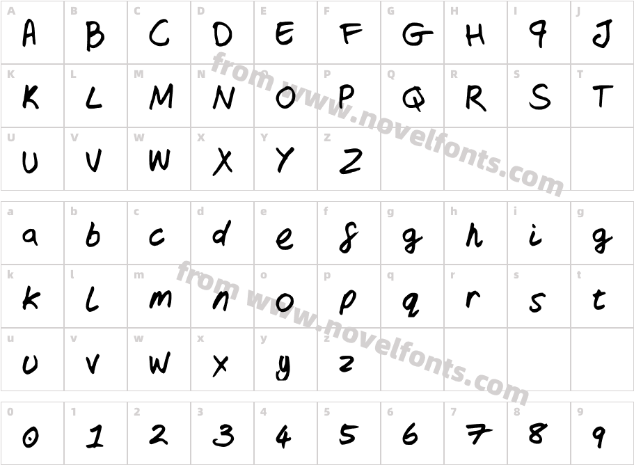 Snofferscript2Character Map