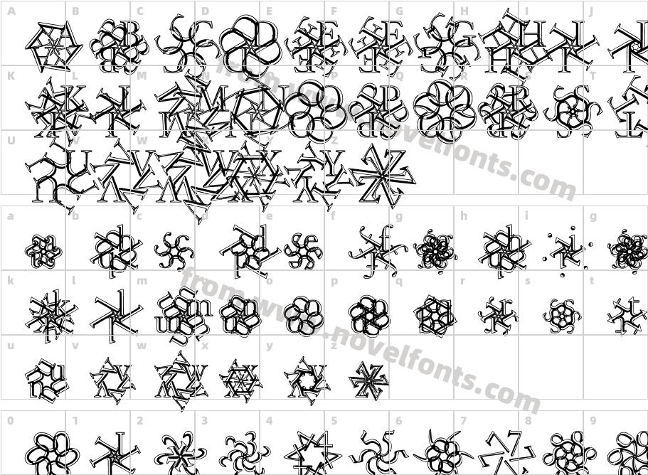 Snoilies 01Character Map