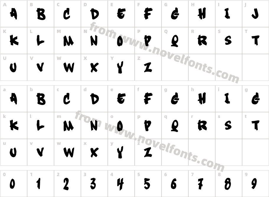 Soft Sugar plainCharacter Map