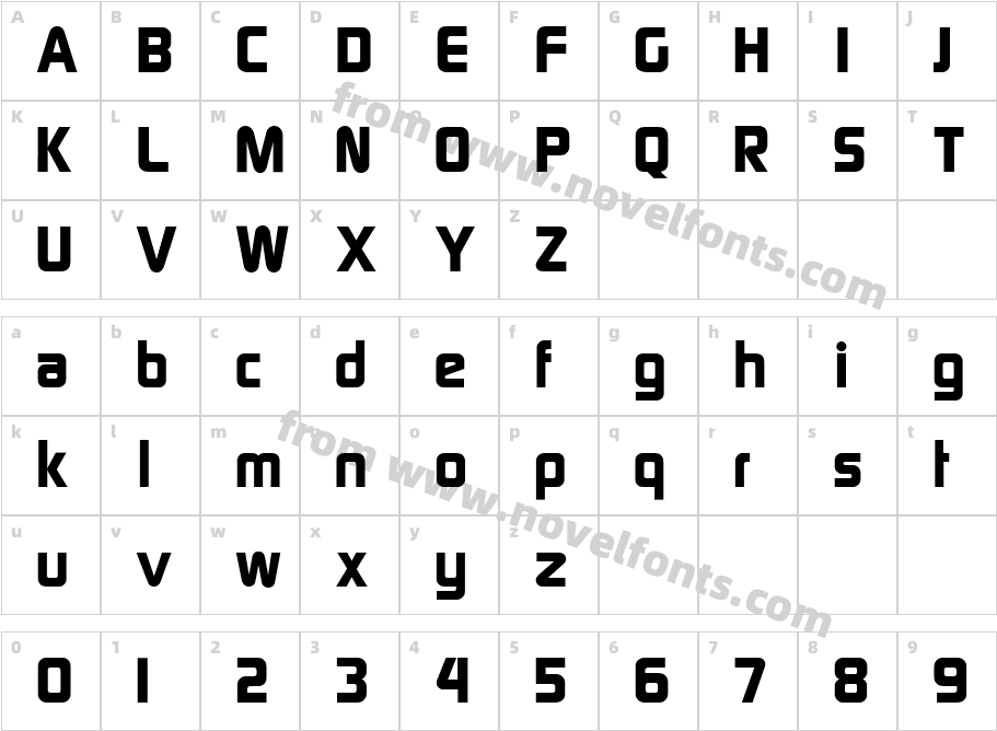 Sol HeavyCharacter Map