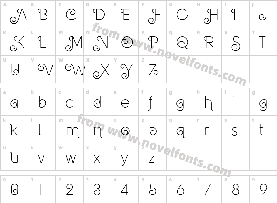 Solomon Deco LightCharacter Map