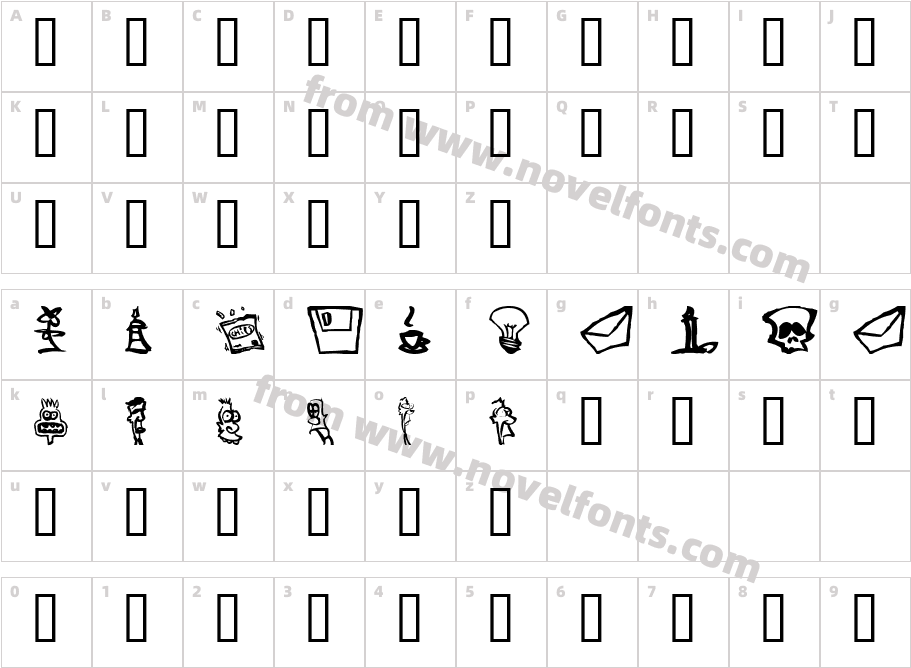 SomepicsCharacter Map