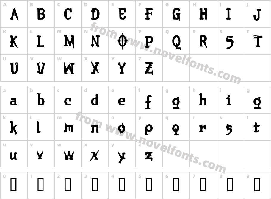 BrieincarnationCharacter Map